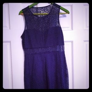 Dark blue lace dress